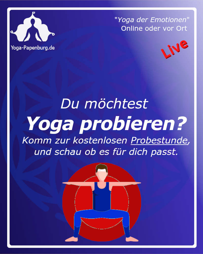 Yoga in Papenburg: Kostenlose Yogastunde - online oder vor Ort in der Yogaschule in Papenburg.