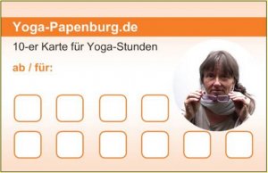 10er-Karte für Yoga-Stunden