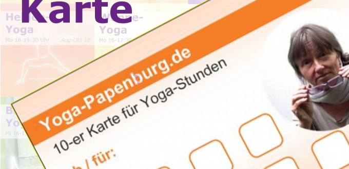 Zehnerkarte für alle Yoga-Kurse