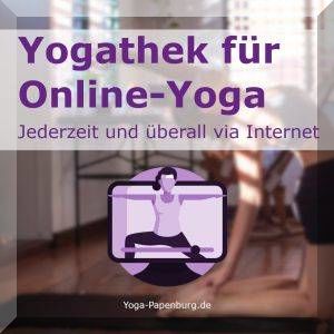 Yogathek für Online Yoga Button