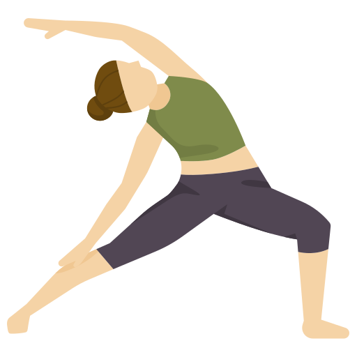 Yoga-Übung aufschauender Held