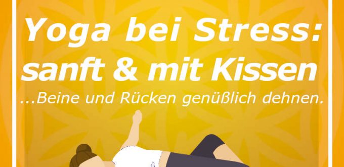Wonne-20221124 Yoga bei Stress für Beine und Rücken - mit Kissen - sanfte Dehnungen - macht Locker