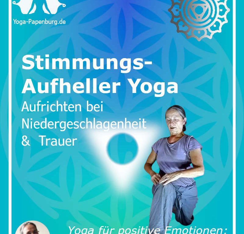 Mahashakti zeigt dir die Vorbereitung für den Halbmond, der in der Yogastunde wichtig ist: Stimmungsaufheller Yoga - Aufrichten bei Niedergeschlagenheit und Trauer