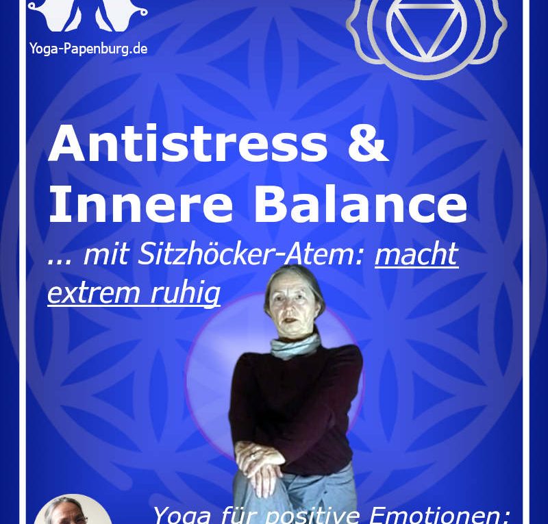 Mahashakti zeigt dir eine Yoga-Übung zur Leisten-Dehnung - Rücken-20240806 Antistress Innere Balance mit Sitzhöcker-Atem und bewusstem Bodenkontakt