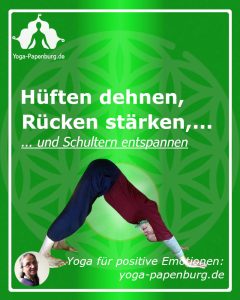 Mahashakti zeigt dir die Yoga-Übung "der Hund" aus der Yogastunde Rücken-20241015 Rückenmuskeln stärken und Hüften dehnen + Schultern entspannen - Energie stärken und Spannungen loslassen