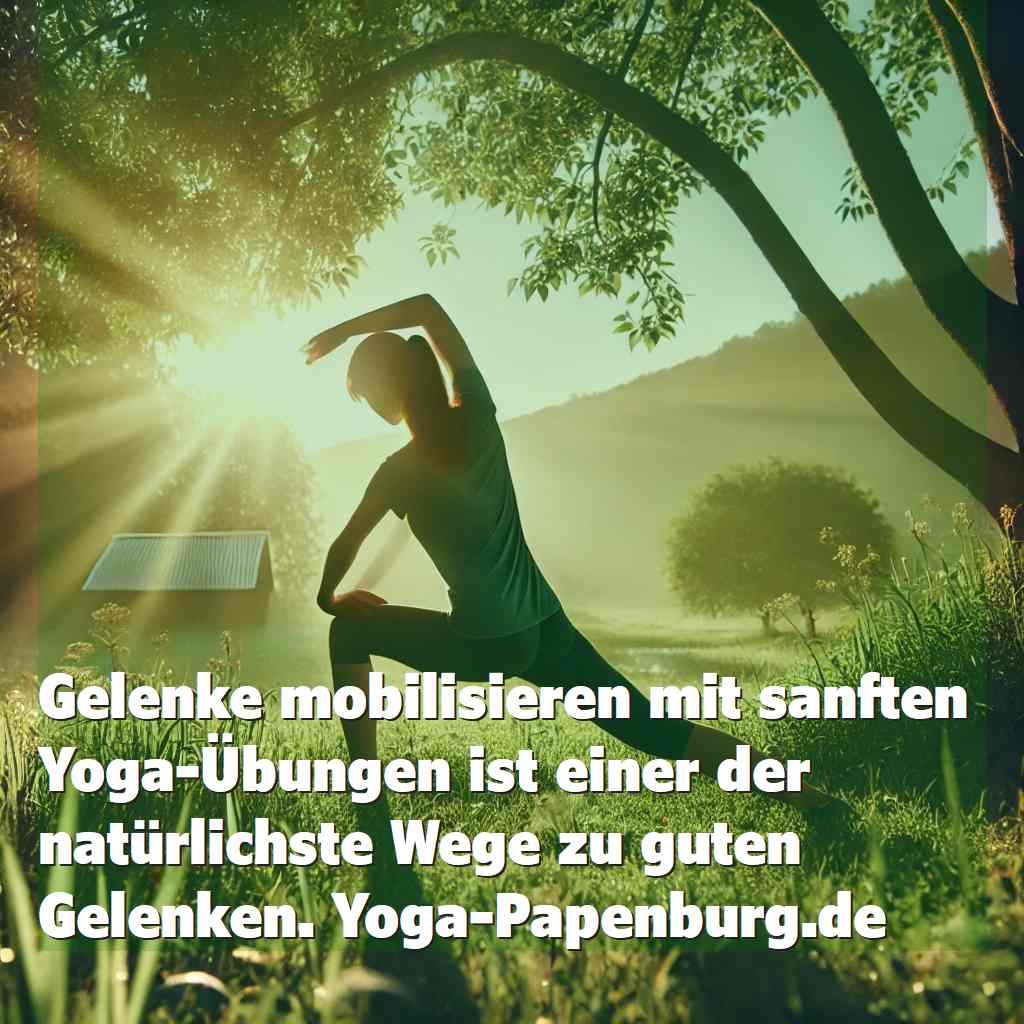 Eine Person übt Yoga in der Natur: Yoga Übungen für mehr Beweglichkeit - Gelenke mobilisieren mit sanften Yoga-Übungen ist einer der natürlichsten Wege zu guten Gelenken.